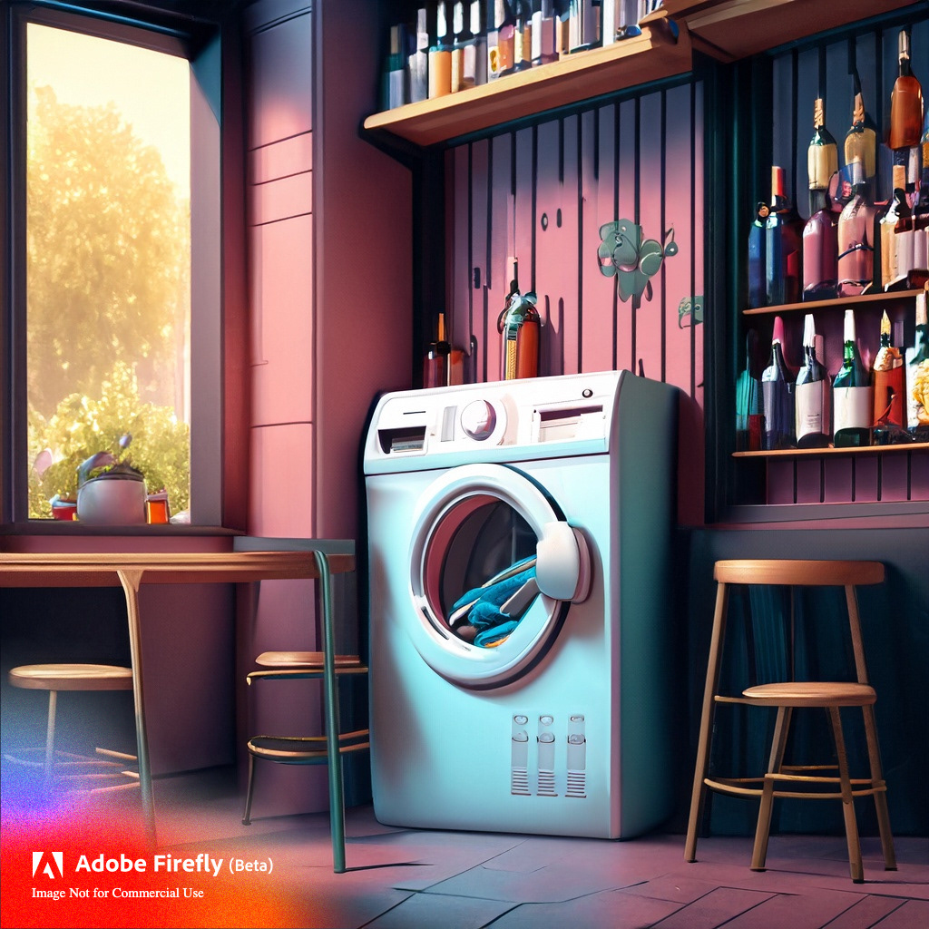 bar firefly ai AI Generated Clean Clothes Washing Machine